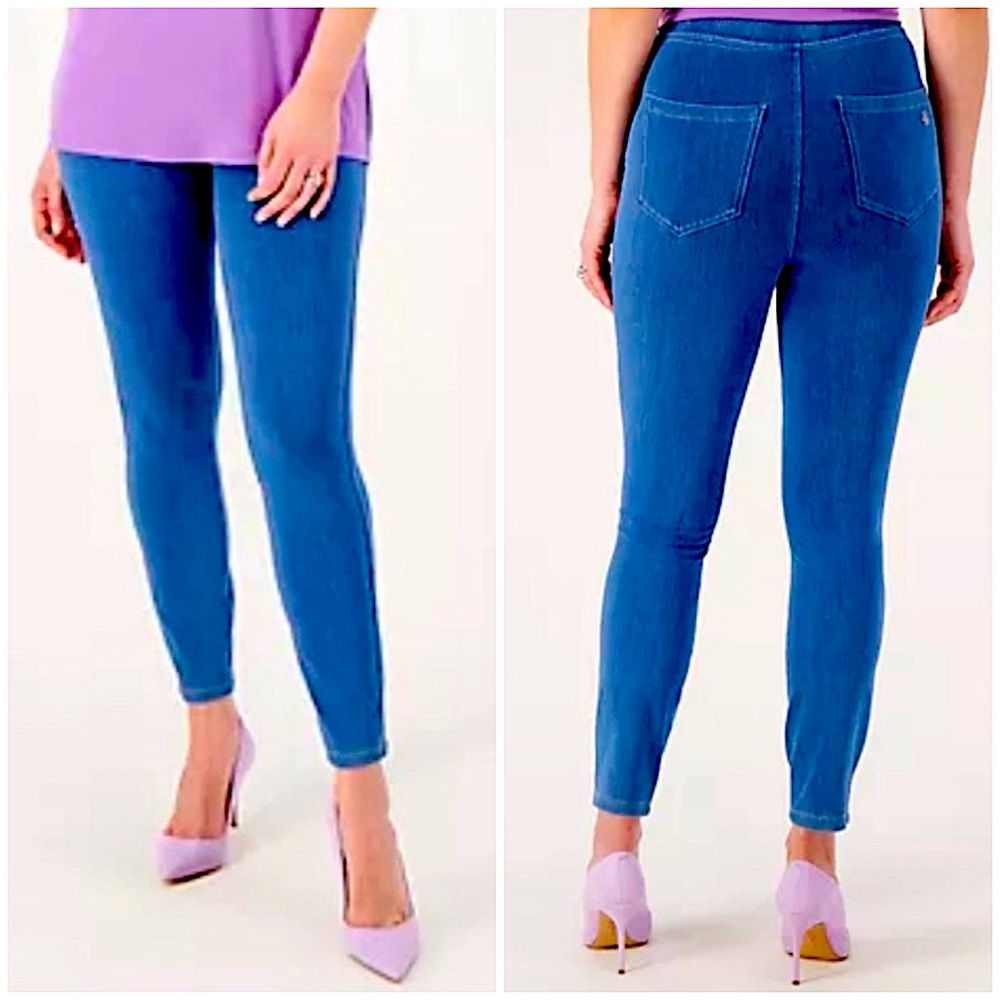 NEW: Susan Graver Petite Cool Touch Denim Pull-On Ankle Jean! Size 20WP. - Picture 16 of 16